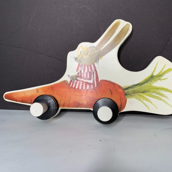 IKEA FABLER WALL MOUNTED WARDROBE RABBIT DRIVING CARROT CHILDREN COAT HANGER - Picture 3 of 6